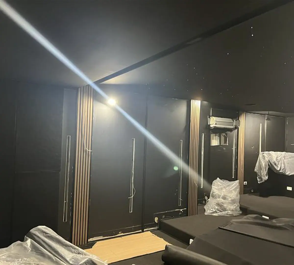 Project Luxury Smart Home Theatre with Shooting Starlight Ceiling and Tiered Seating BLUTEK0011
