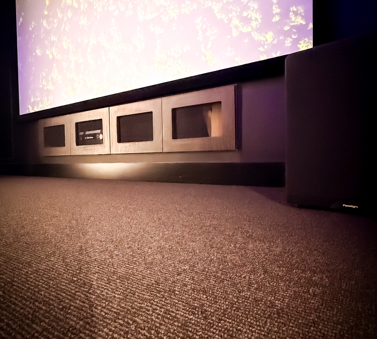 Project Luxury Smart Home Theatre with Shooting Starlight Ceiling and Tiered Seating BLUTEK0036